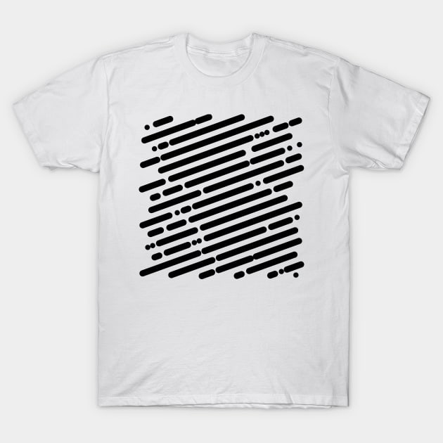 Black diagonal lines for the purist T-Shirt by HelenDBVickers